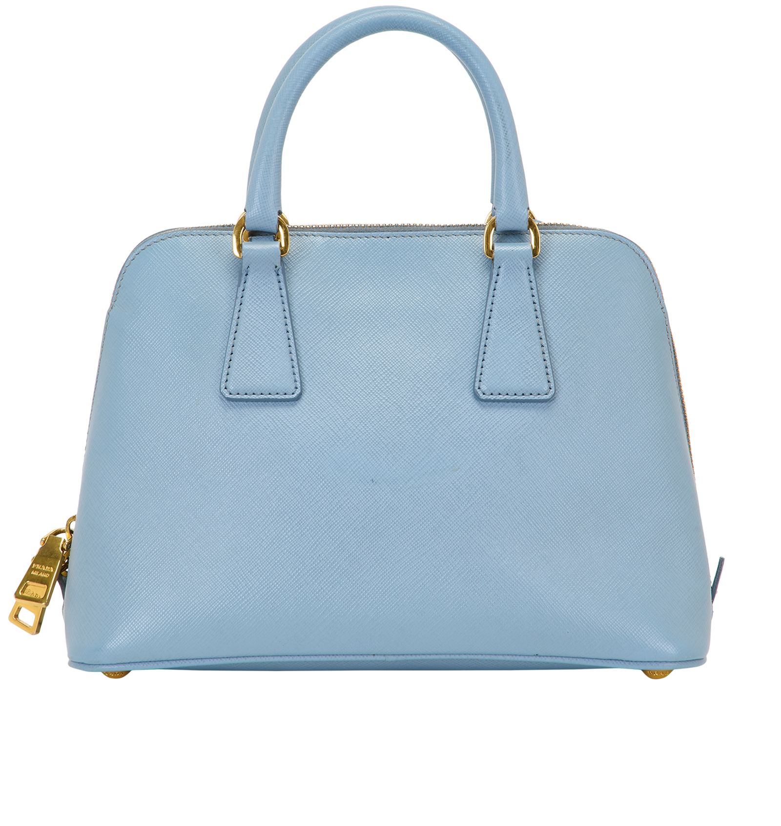 Small Promenade Tote, &pound;895, Handbags, Blue, Leather, Back view